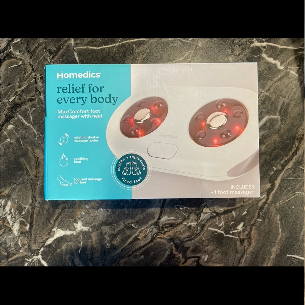 Heated foot massager